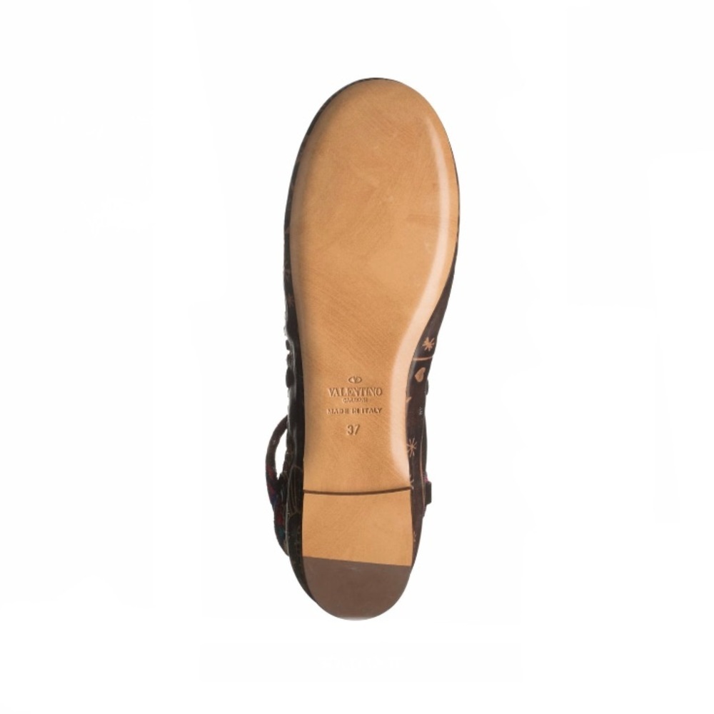 Valentino Garavani Ankle Tie Ballet Flats Leather - Picture 7 of 16
